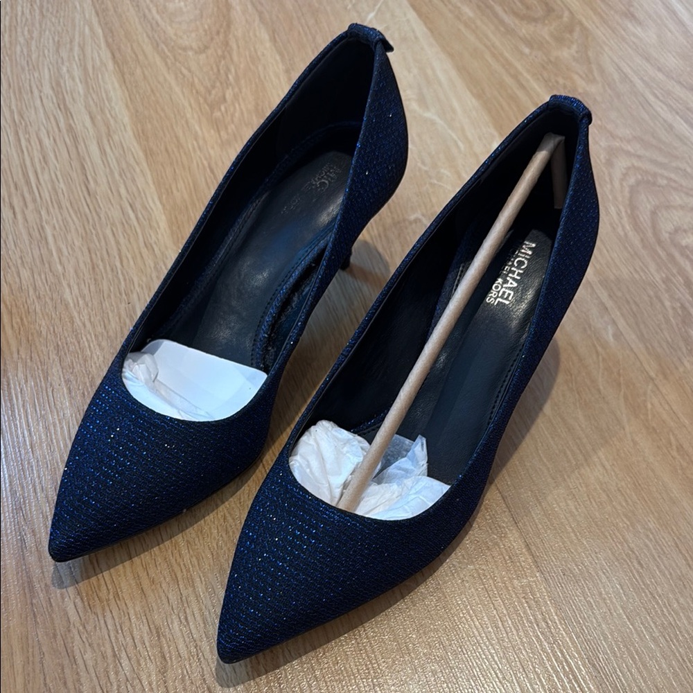 Michael Kors Blue Stiletto Heels Elegant Design